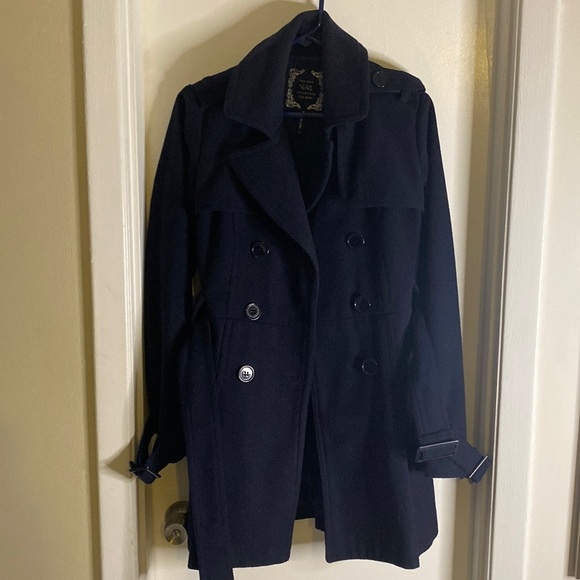 Navy blue pea coat - Picture 1 of 7